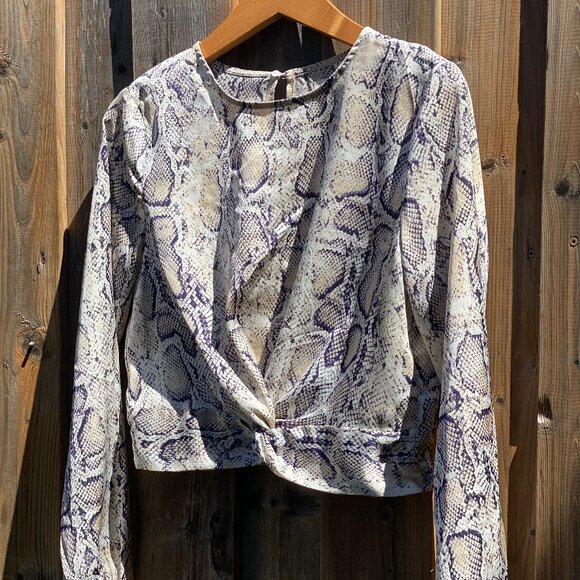 Idem / Idtto Snake Print Blouse – Size M - Picture 2 of 12